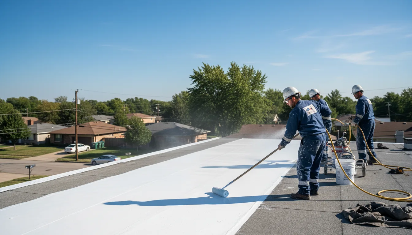 Commercial roof coating in Rosebush, MI near me